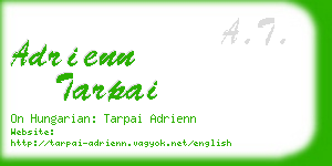 adrienn tarpai business card